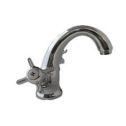 Robinet Vintage Étoile En Laiton Chromé Complet