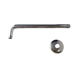 Bras De Douche En Laiton Chromé De 35 Cm