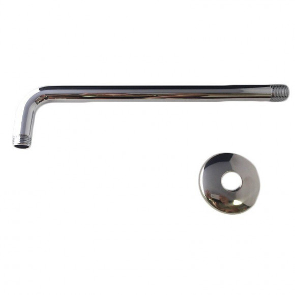 Bras De Douche En Laiton Chromé De 35 Cm