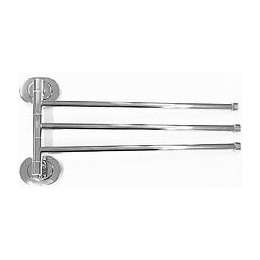 Porte-serviettes Mural 3 Bras En Acier Inox