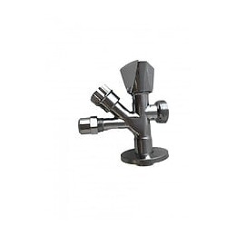 Robinet D'arrêt De Lavabo Sous Évier, Laiton Chromé 1/2 X 3/4 X 10