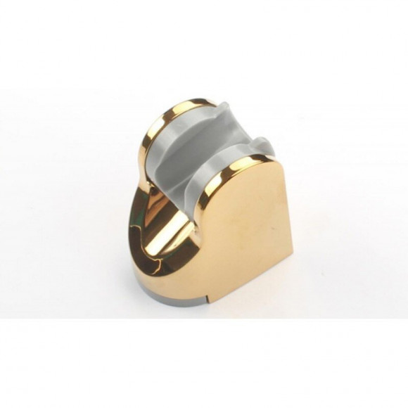 Support De Douche Ajustable En Or Brillant