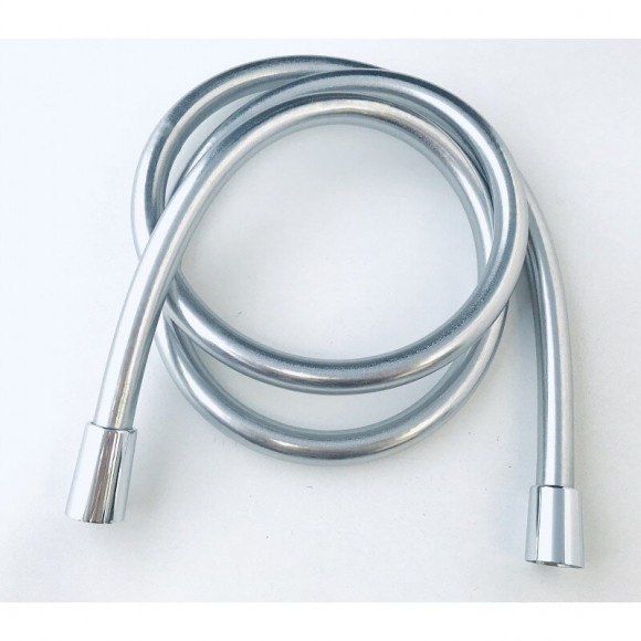 Tuyau De Douche En Pvc Lisse Argent, 100 Cm