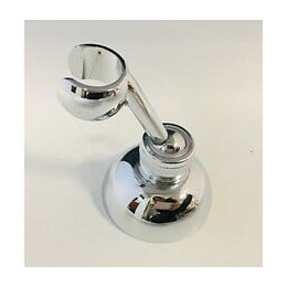 Support De Douche En Laiton Chromé, Vintage Complet Avec Fixations