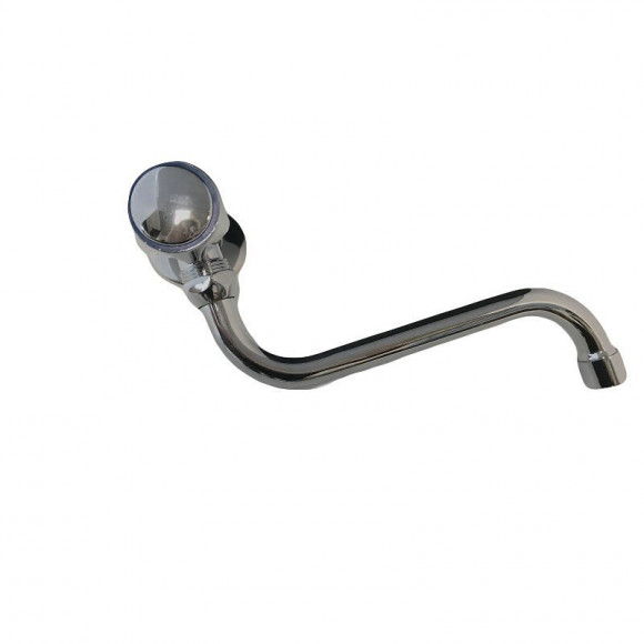 Robinet Mural Chromé D'eau Extérieur De Jardin 1/2 "avec Très Long Bec