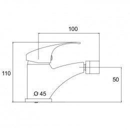 Robinet Mélangeur Mitigeur Pour Bidet, Standard