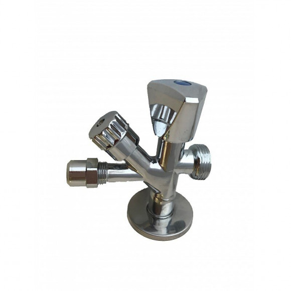 Robinet D'arrêt De Lavabo Sous Évier, Laiton Chromé 1/2 X 3/4 X 10