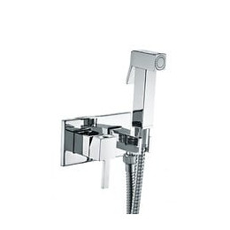 Kit Complet D'hygiène Bidet Douche À Main En Laiton Carré