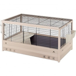 Cage Arena 100 Pour Cochons Dinde - Bois De Pin Nordique - Normes Fsc - 100 X 62,5 X 51 Cm