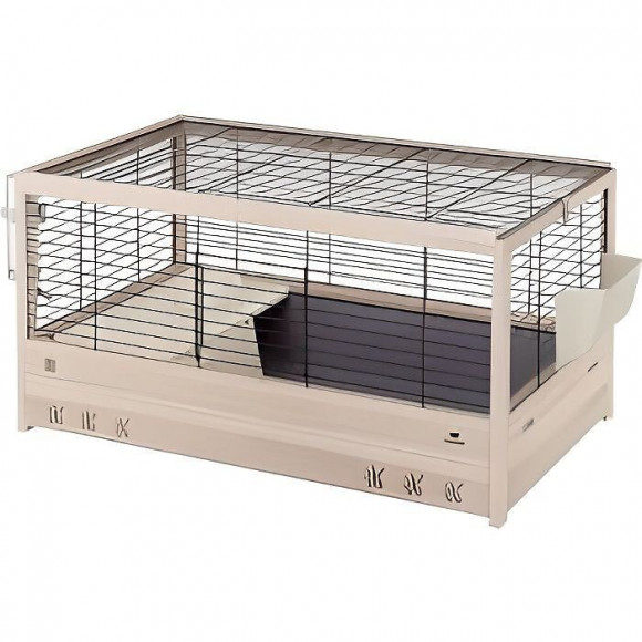 Cage Arena 100 Pour Cochons Dinde - Bois De Pin Nordique - Normes Fsc - 100 X 62,5 X 51 Cm