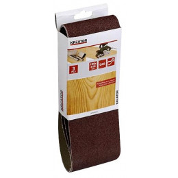 Lot De 3 Bandes De Ponçage - Grain 80 - 100 X 610 Mm