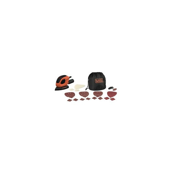 Bew230bca-qs Ponceuse De Détail Mouse Filaire - 55 W - Ø 130 X 91 Mm - Fixation Auto-agrippant - 15 Abrasifs