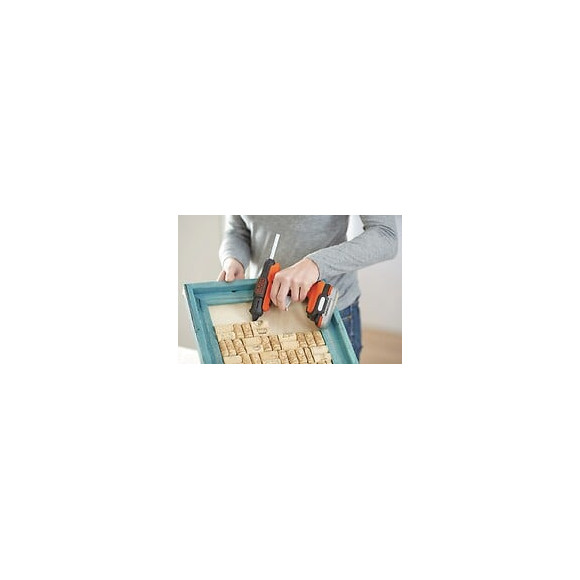 Bdcgg12n-xj Pistolet À Colle Sans Fil - 12 V - Prêt En Moins D'1 Minute - Sans Batterie - 4 Bâtons De Colle 7mm