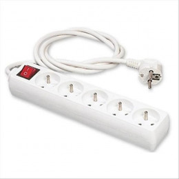 Bloc 5 X (2 P + T) - 3 X 1mm² - 3680w + Inter - 1m Erard - 8303