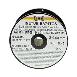 Ine Bobine Fil Fourre Pour Soudure Mig/mag Sans Gaz O Fil 0,9 Mm 0,45 Kg