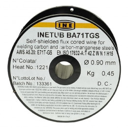 Ine Bobine Fil Fourre Pour Soudure Mig/mag Sans Gaz O Fil 0,9 Mm 0,45 Kg