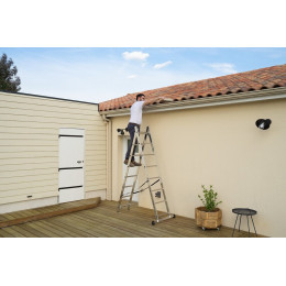 Echelle Transformable Aluminium Hailo 16 Échelons H.3.70 M