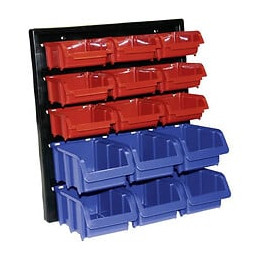 Tood Panneau Mural Porte Outils Avec 15 Bacs A Bec