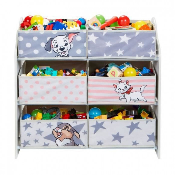 Disney Classics - Meuble De Rangement Pour Chambre Denfant Avec 6 Bacs