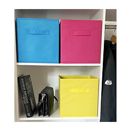 Modulostorage Tiroir De Rangement - Tissu - 27x27x28 Cm - Rose