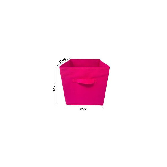Modulostorage Tiroir De Rangement - Tissu - 27x27x28 Cm - Rose
