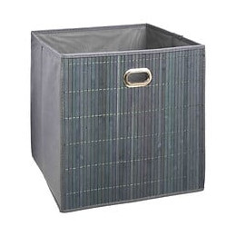 Panier De Rangement 31x31 Cm - Bambou Gris