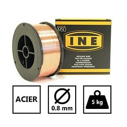 Ine Bobine De Fil A Souder Acier Mig-mag O0,8 Mm 5 Kg
