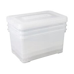 Curver Lot De 3 Boites De Rangement - 50l - Transparent - L 60 X P 40 X H 39,5 Cm