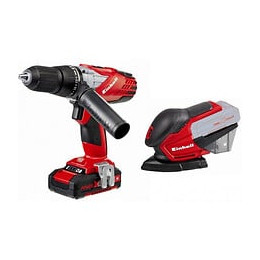 Kit Perceuse Sans Fil Te-cd 18-2 Li-i + Ponceuse Te-os 18 Li Einhell