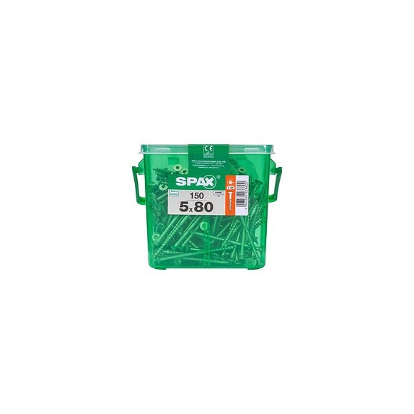 Lot De 150 Vis Acier Tête Fraisée Torx Spax, Diam.5 Mm X L.80 Mm