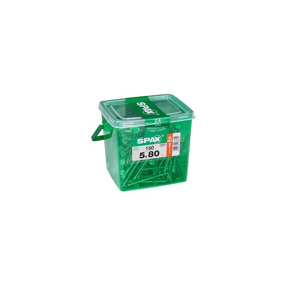 Lot De 150 Vis Acier Tête Fraisée Torx Spax, Diam.5 Mm X L.80 Mm