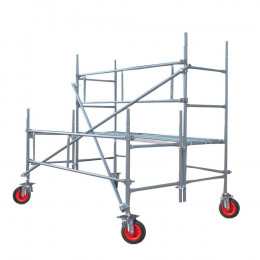 Echafaudage Taille Haie 3m Roue Pleine Galvanisé