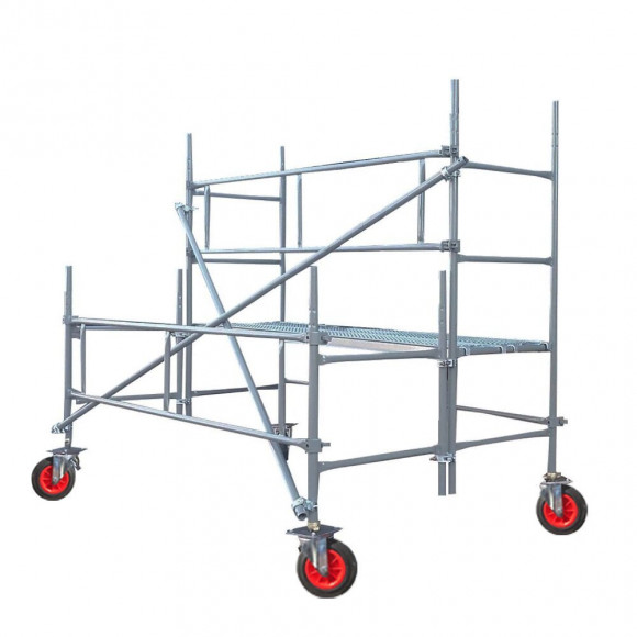 Echafaudage Taille Haie 3m Roue Pleine Galvanisé