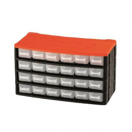 Tood Casier De Rangement 24 Tiroirs 33x16x18 Cm