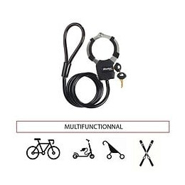 Master Lock Cable Antivol A Cle Avec Menotte - 1 M
