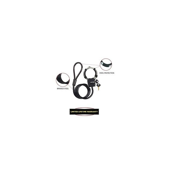 Master Lock Cable Antivol A Cle Avec Menotte - 1 M