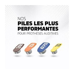 Lot De 4 Piles Auditive Zinc, 1.4 V, Energizer