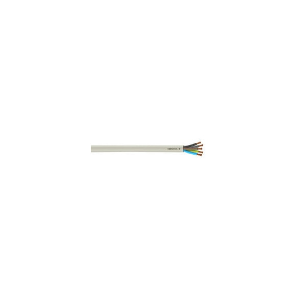 Câble Électrique 5 G 1.5 Mm² Ho5vvf L.10 M, Blanc