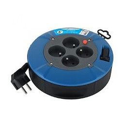 Enrouleur De Câble Électrique Ménager Plat Avec Terre L. 5 M Ho5vvf 3g1