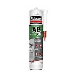 Mastic D'étanchéité Mur Et Boiserie Intérieur Rubson Ap30 Blanc 300ml