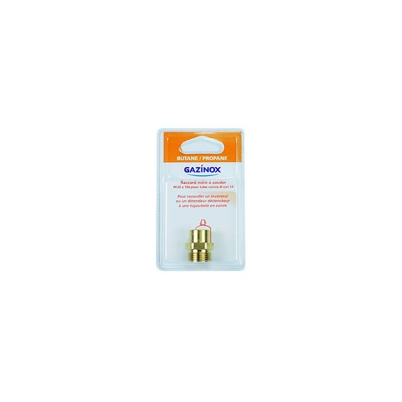 Raccord 1 Pièce Pour Gaz Butane / Propane À Souder, Mâle X Diam.14 Mm, Gazinox