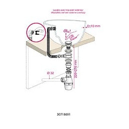 Ensemble  Vidage De Lavabo Quick-clac, 30718691 Wirquin