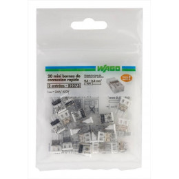 Lot De 20 Minibornes Automatiques, 2,5 Mm² Pour Rigide Wago