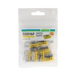Lot De 10 Minibornes Automatiques, 2,5 Mm² Pour Rigide Wago