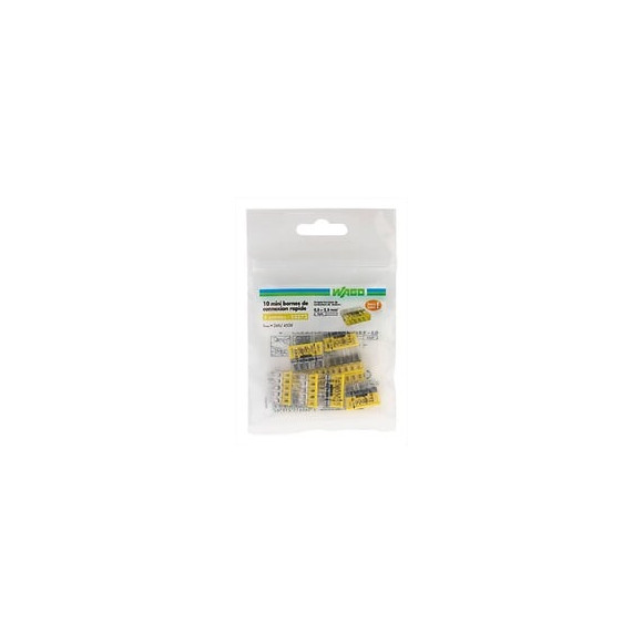Lot De 10 Minibornes Automatiques, 2,5 Mm² Pour Rigide Wago