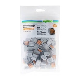 Lot De 50 Bornes Automatiques À Levier, 2,5 Mm² Pour Rigide Et Souple Wago