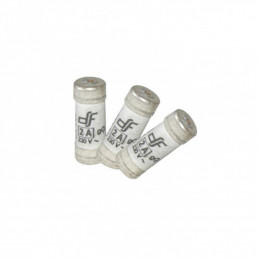 Lot De 3 Fusibles Céramique 2 A, 8.5 X 23 Mm