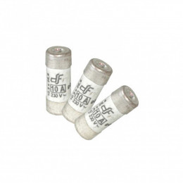 Lot De 3 Fusibles Céramique 10 A, 10.3 X 25.8 Mm
