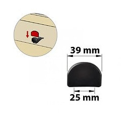 Lot De 2 Protecteurs De Butée Plastique Plastifié, H.35 X L.40 X P.6 Mm