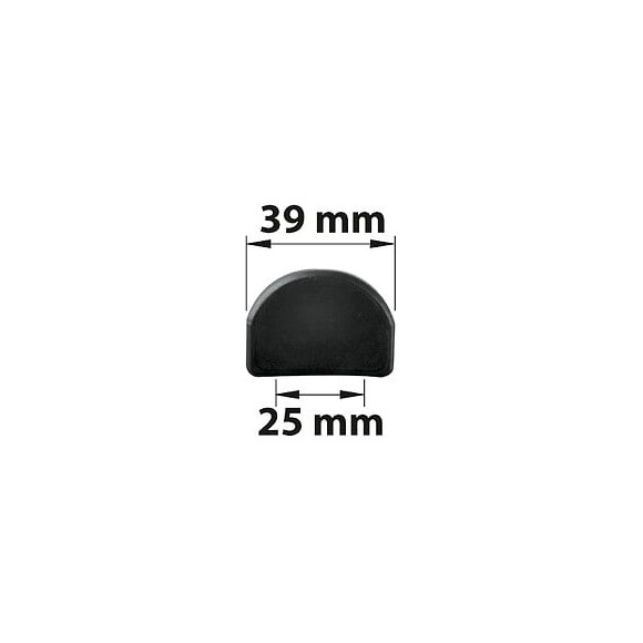 Lot De 2 Protecteurs De Butée Plastique Plastifié, H.35 X L.40 X P.6 Mm